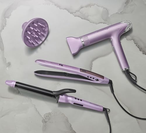 Bio Ionic Long Barrel Styler, Curling Iron with Moisture Heat Technology & NanoIonic MX, Versatile Curling Wand with Adjustable Heat Settings, Hair Curler with Extended Barrel