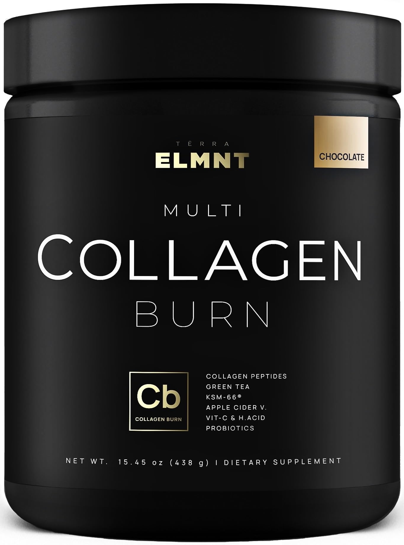 ELMNT Super Collagen Powder for Women Weight Loss + Beauty w. Probiotics, Hyaluronic Acid, ACV, KSM-66, Biotin - Premium Multi Collagen Peptides Protein Supplement Colageno for Women (Unflavored)