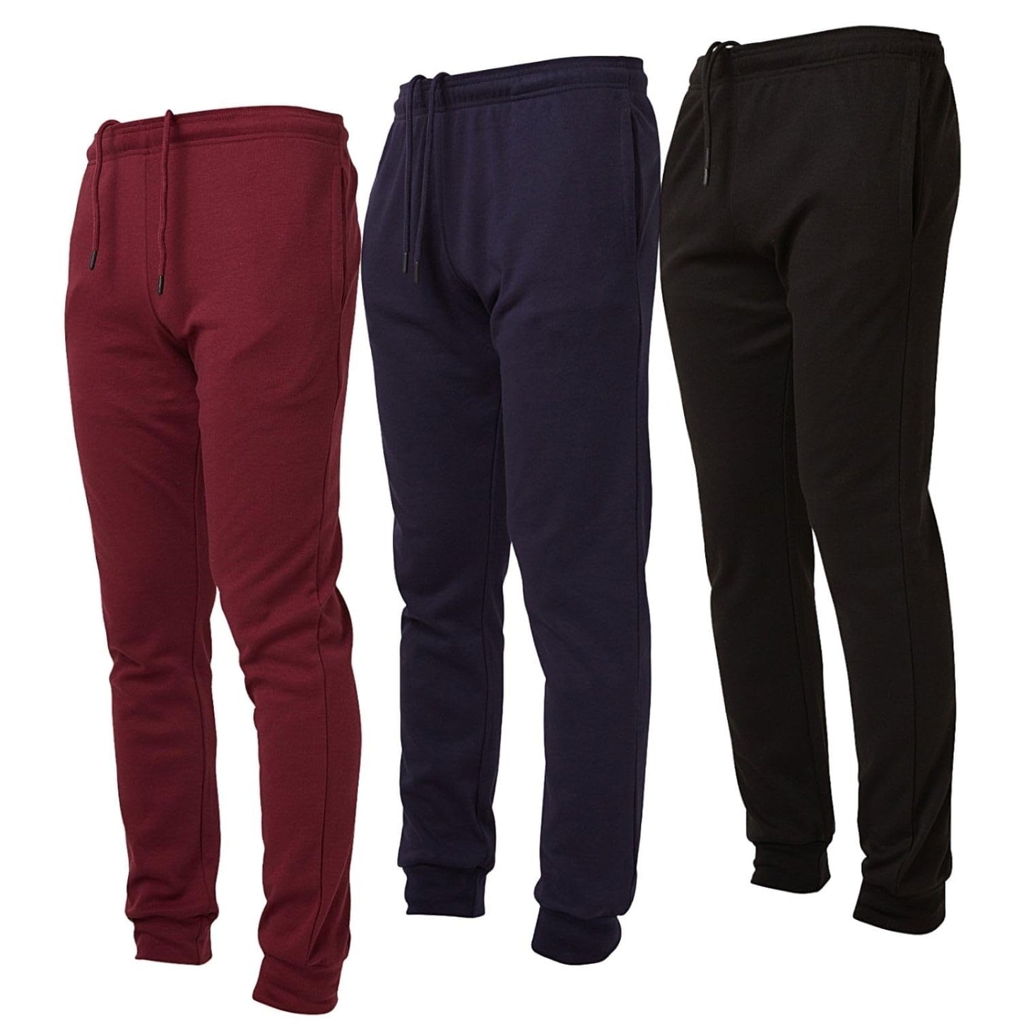 Ultra Performance 3 Pack Mens Joggers Mens Athletic Sweatpants with Pockets for Men, Small - 3X