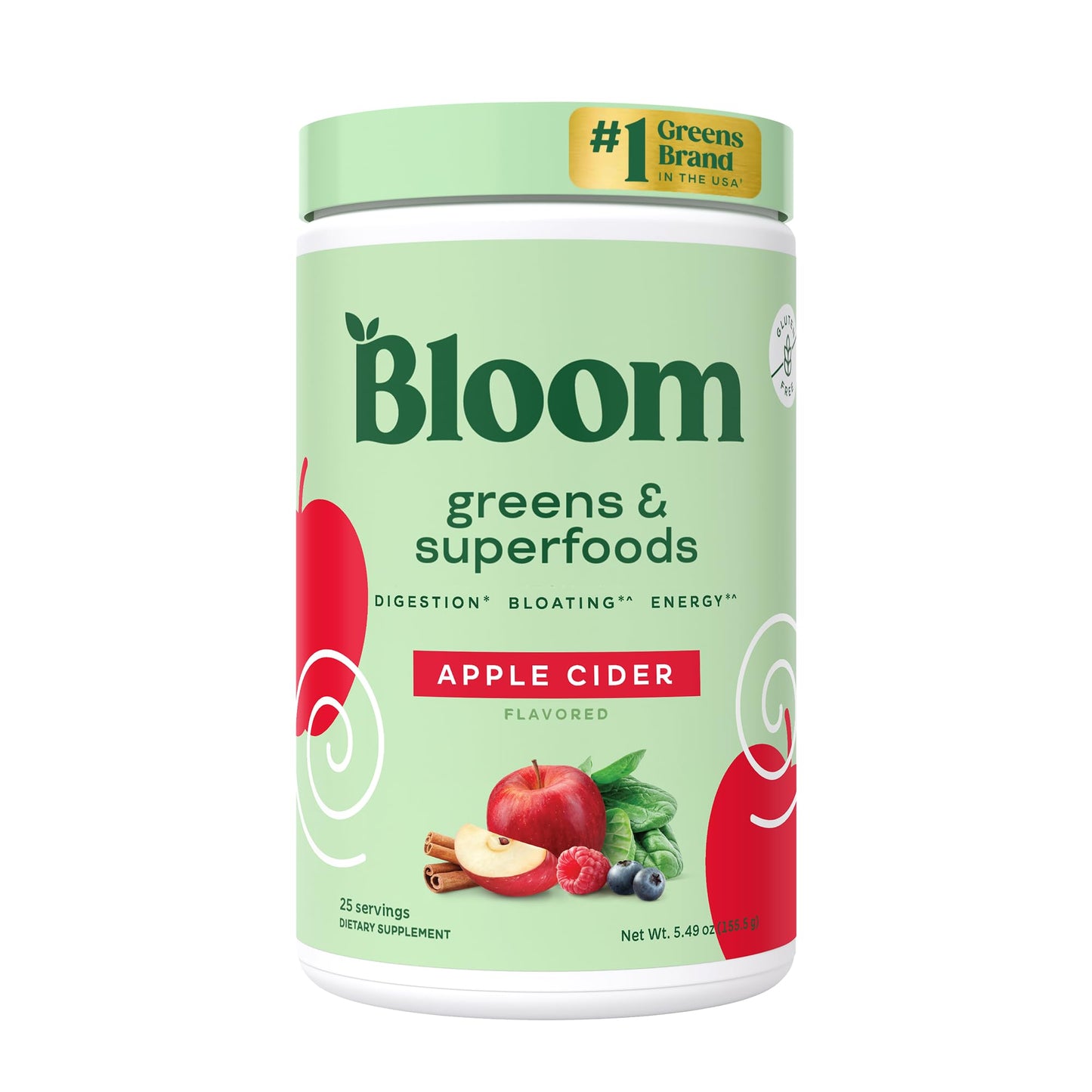 Bloom Nutrition Superfood Greens Powder, Digestive Enzymes with Probiotics and Prebiotics, Gut Health, Bloating Relief for Women, Chlorella, Green Juice Mix with Beet Root Powder, 30 SVG, Mango