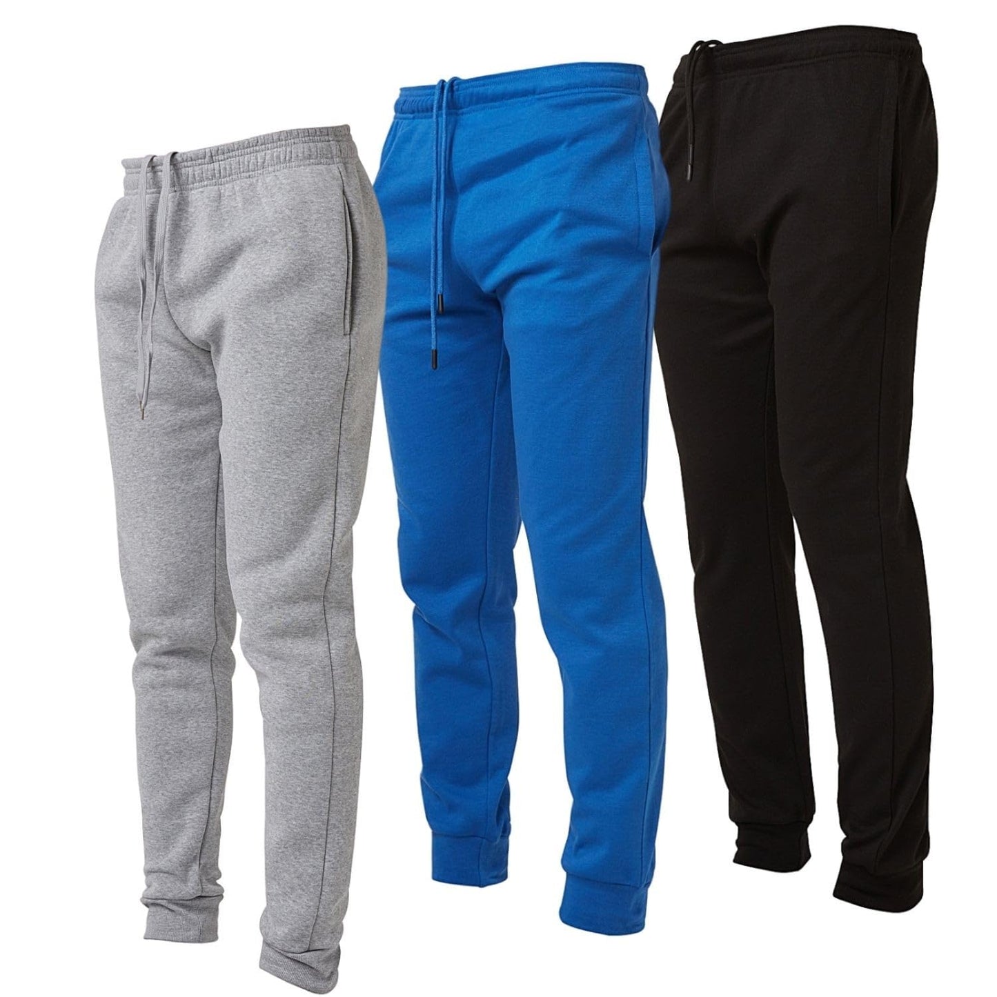 Ultra Performance 3 Pack Mens Joggers Mens Athletic Sweatpants with Pockets for Men, Small - 3X