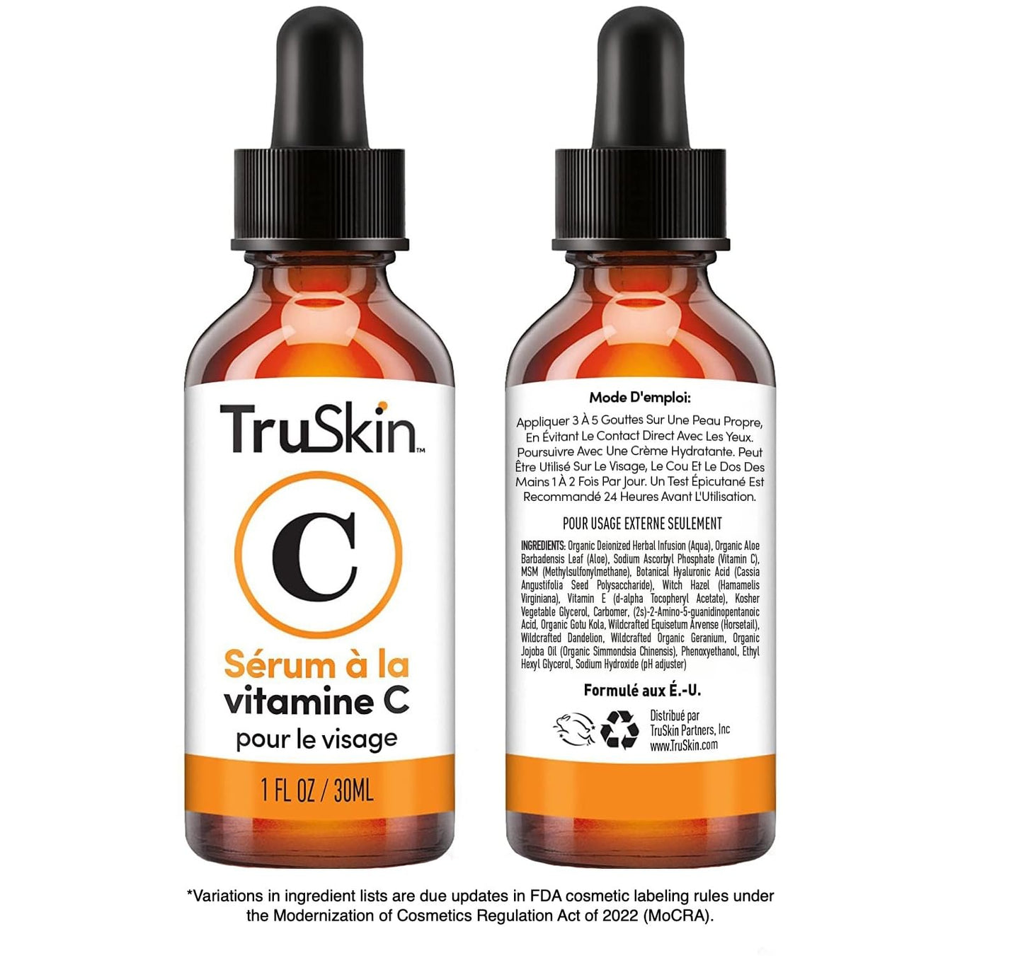 TruSkin Vitamin C Serum – Anti Aging Facial Serum with Vitamin C, Hyaluronic Acid, Vitamin E – Brightening Serum – Even Skin Tone, Improve Appearance of Dark Spots, Fine Lines & Wrinkles, 2 Fl Oz