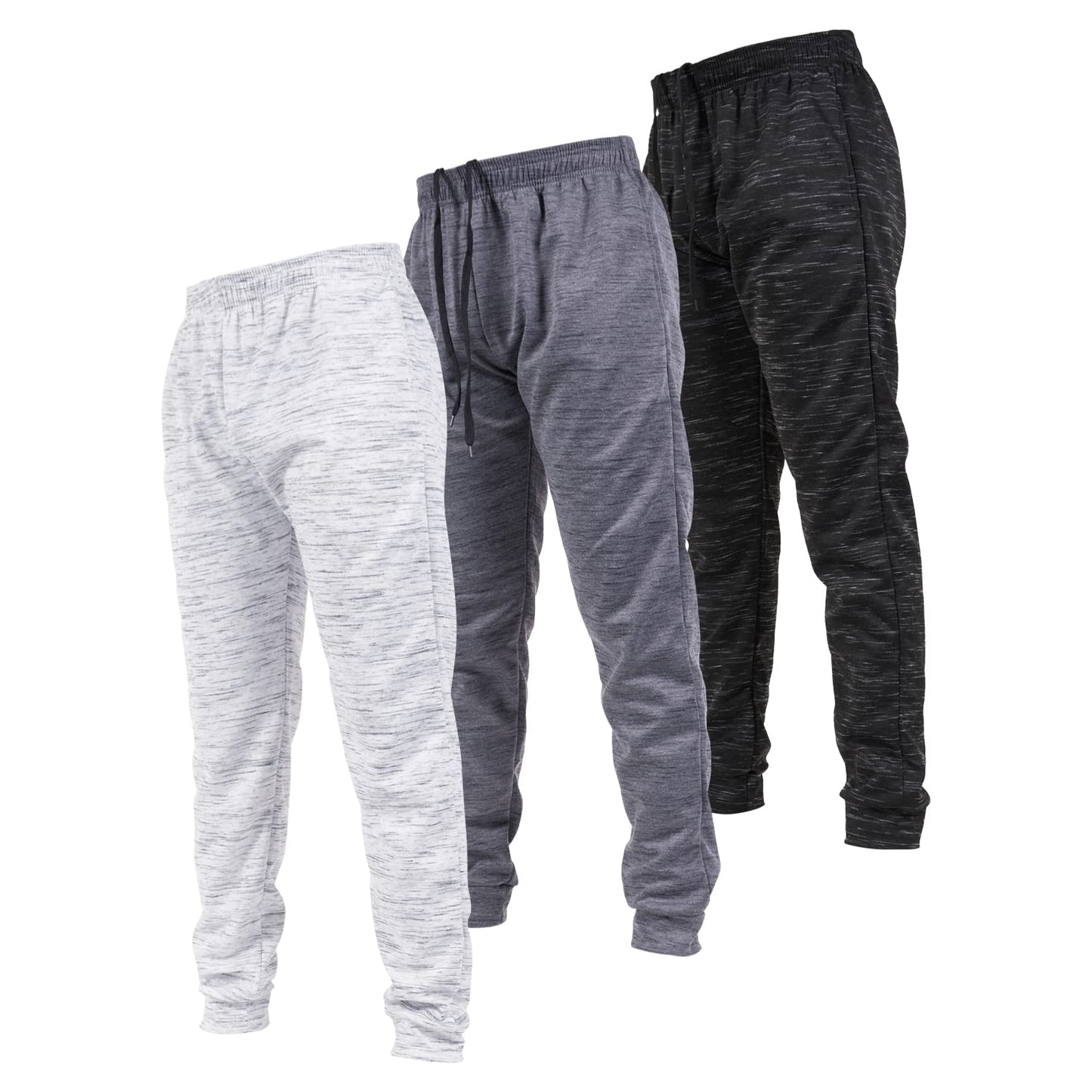 Ultra Performance 3 Pack Mens Joggers Mens Athletic Sweatpants with Pockets for Men, Small - 3X