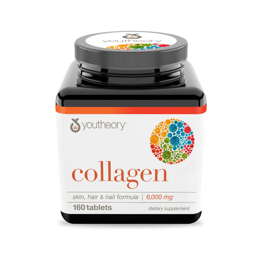 Youtheory Advanced Collagen - 6,000 mg Collagen - with Vitamin C - for Hair, Skin & Nails* - Collagen Supplements for Women and Men - 290 Tablets