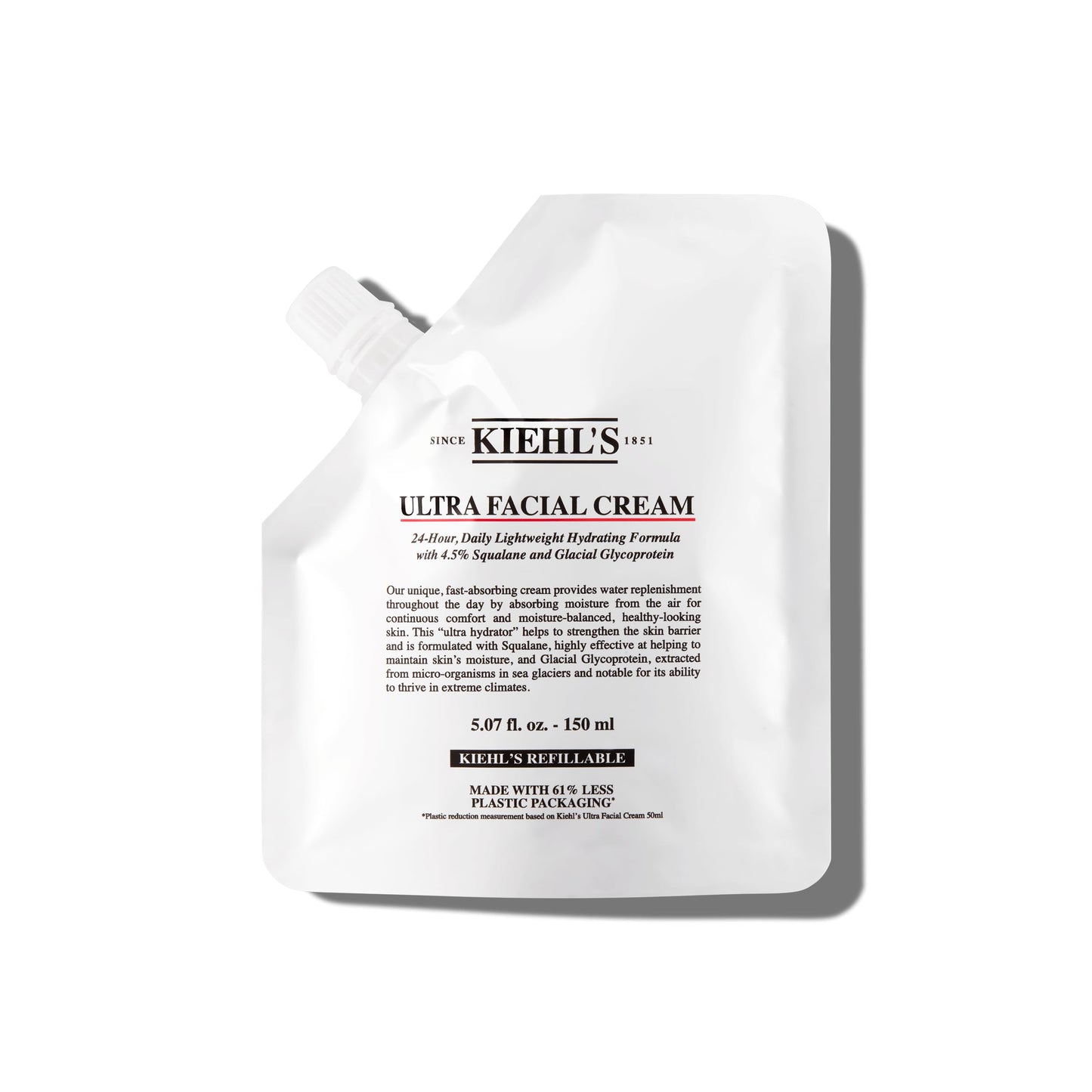 Kiehl's Ultra Facial Cream, with 4.5% Squalane to Strengthen Skin's Moisture Barrier, Skin Feels Softer and Smoother, Long-Lasting Hydration, Easy and Fast-Absorbing, Suitable for All Skin Types