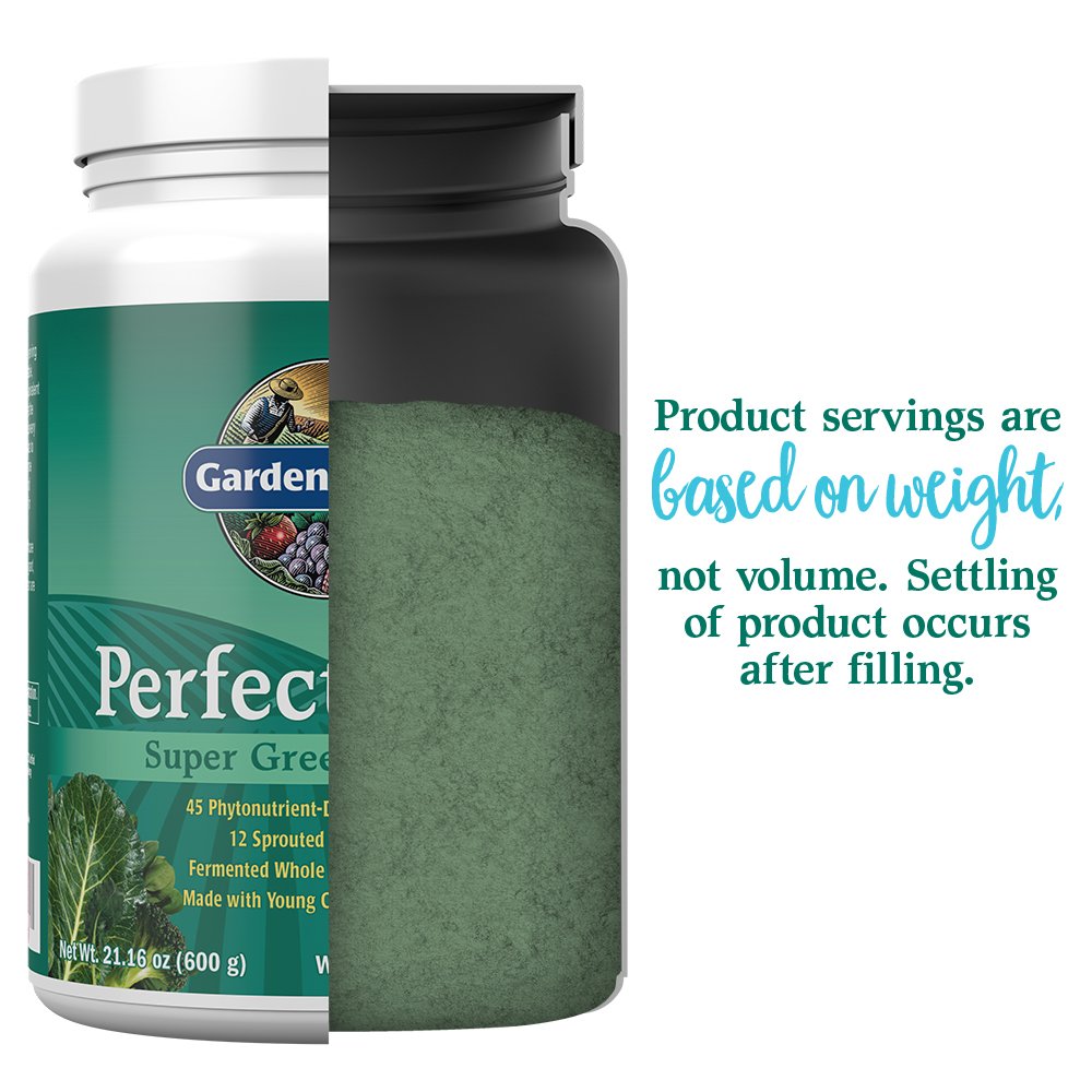 Garden of Life Perfect Food Super Green Formula - 30 Servings | 45 Superfoods, Greens, Fruit & Veggie Juice Superfood Powder Supplement, Probiotics & Organic Spirulina for Digestion & Immune Health