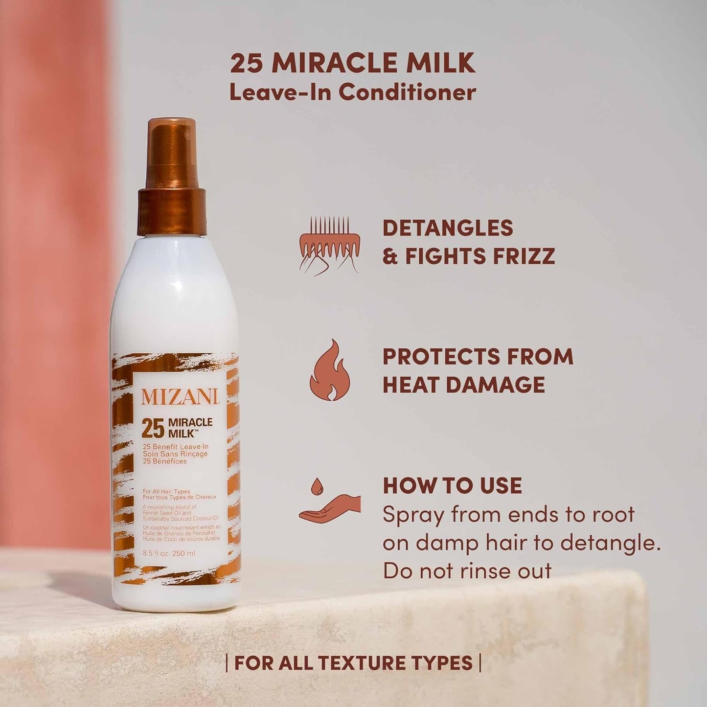 MIZANI Benefit Miracle Milk Leave in Conditioner