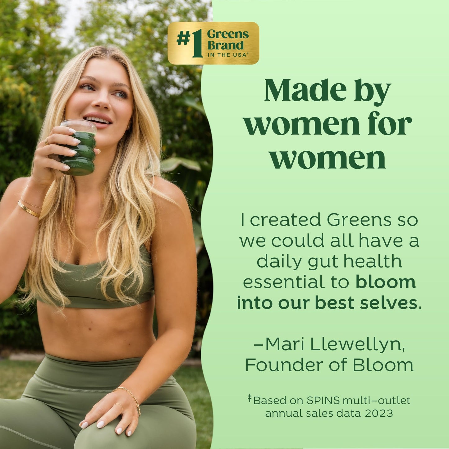 Bloom Nutrition Superfood Greens Powder, Digestive Enzymes with Probiotics and Prebiotics, Gut Health, Bloating Relief for Women, Chlorella, Green Juice Mix with Beet Root Powder, 30 SVG, Mango