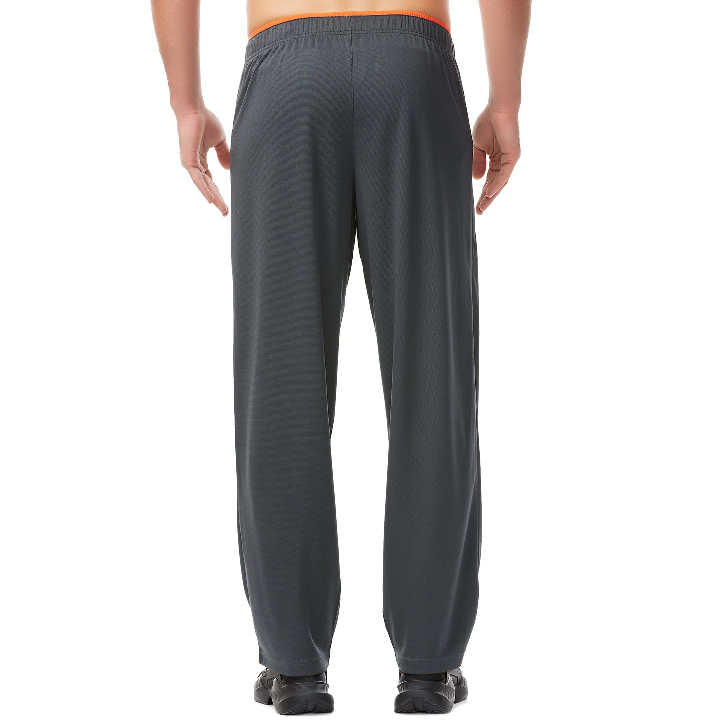 Mens Sweatpants with Zipper Pockets Open Bottom Athletic Pants for Workout,Running,Training,Jogging,Gym