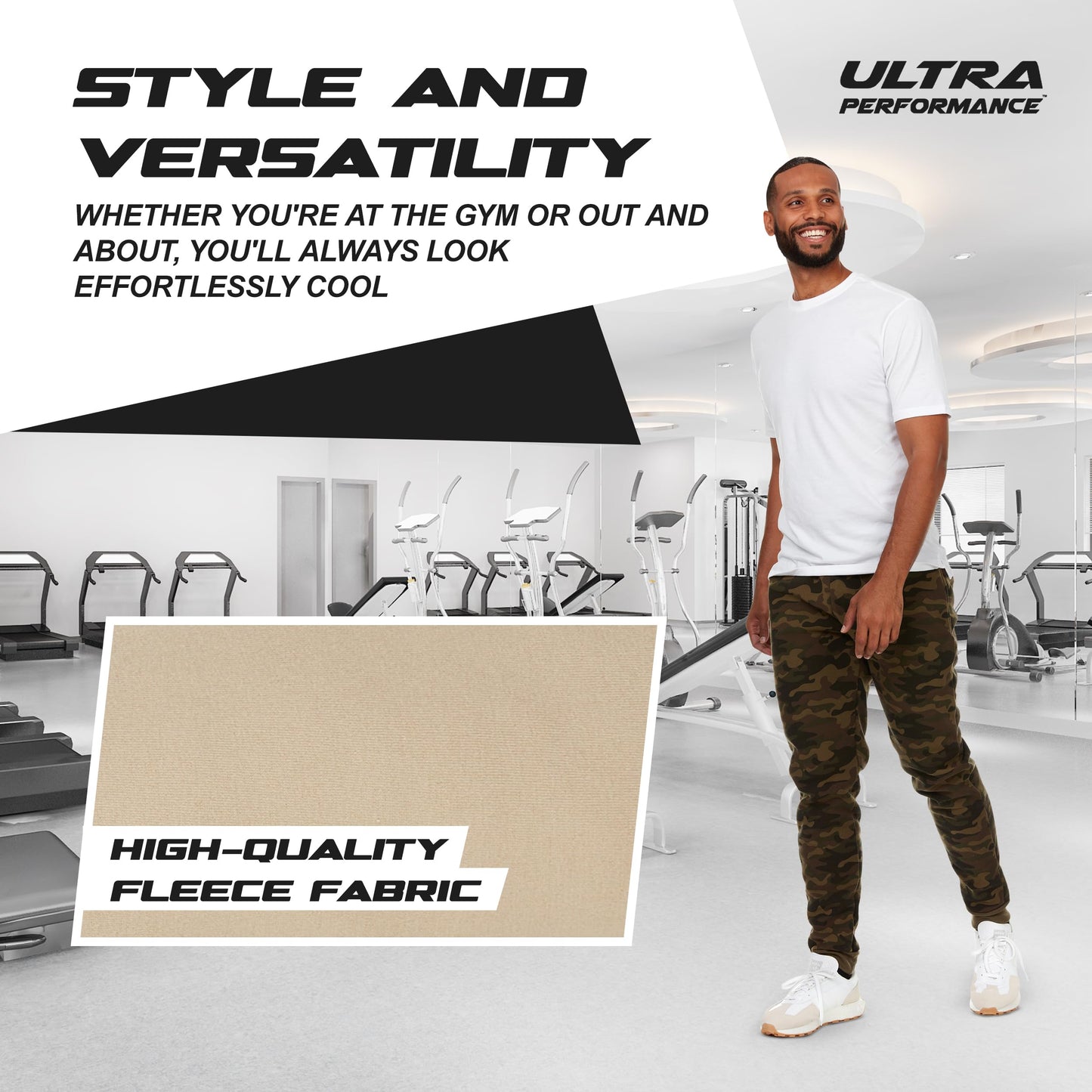 Ultra Performance 3 Pack Mens Joggers Mens Athletic Sweatpants with Pockets for Men, Small - 3X