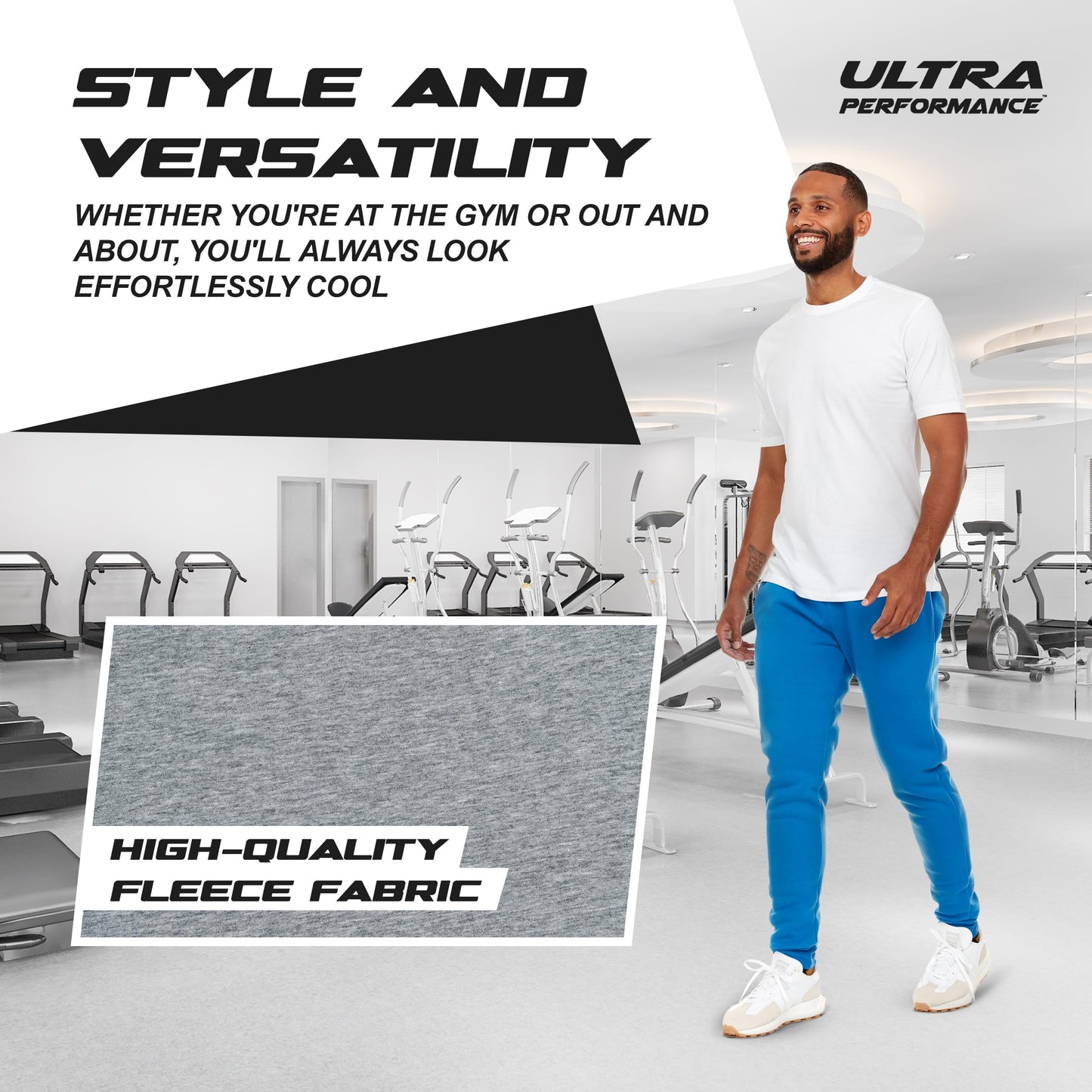 Ultra Performance 3 Pack Mens Joggers Mens Athletic Sweatpants with Pockets for Men, Small - 3X