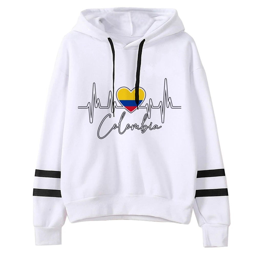 Colombia hoodies women 2023 streetwear anime funny Hooded Shirt clothing female Korean style sweater