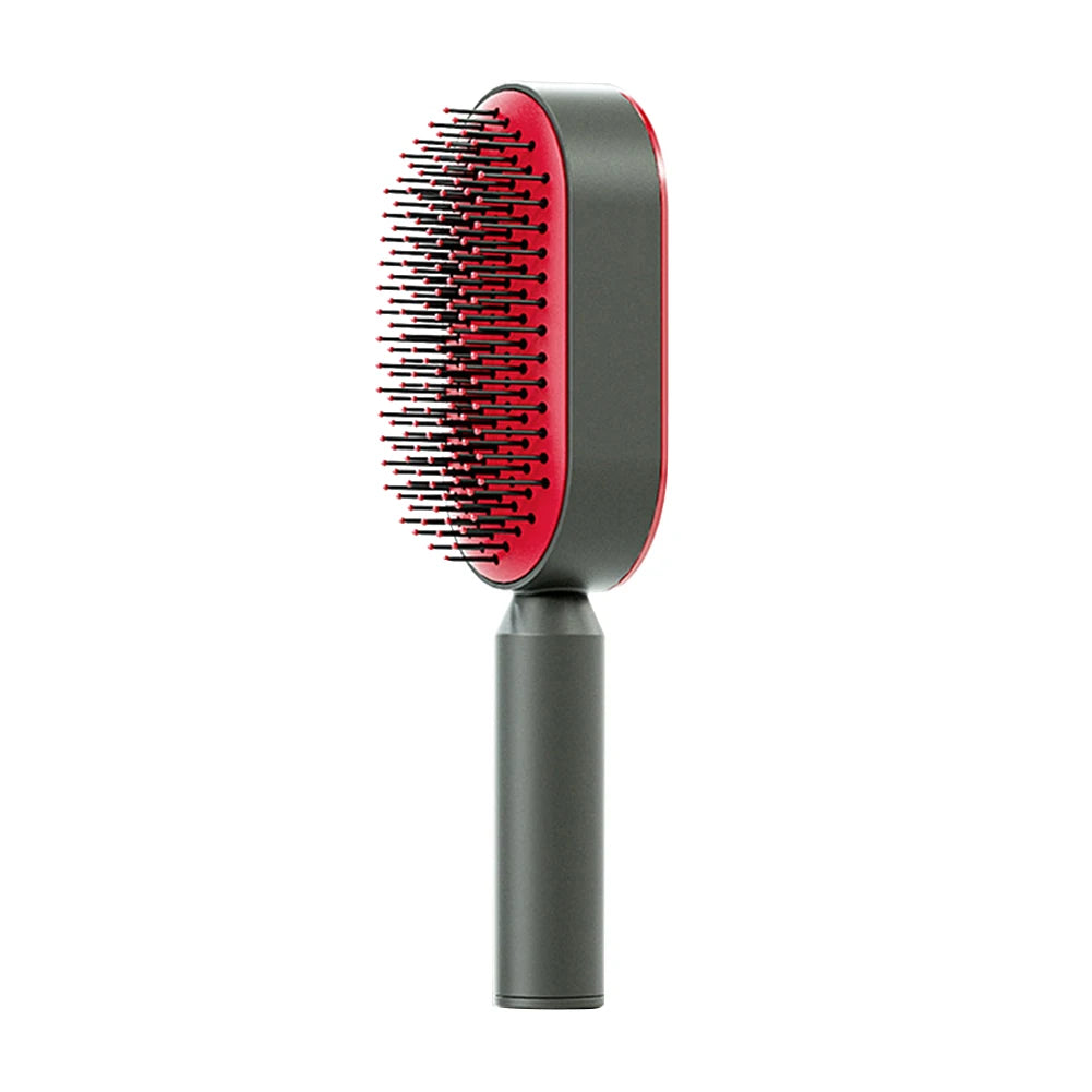 Self Cleaning Hair Brush For Women One-key Cleaning Hair Loss Airbag Massage Scalp Comb Anti-Static Hairbrush Dropshipping