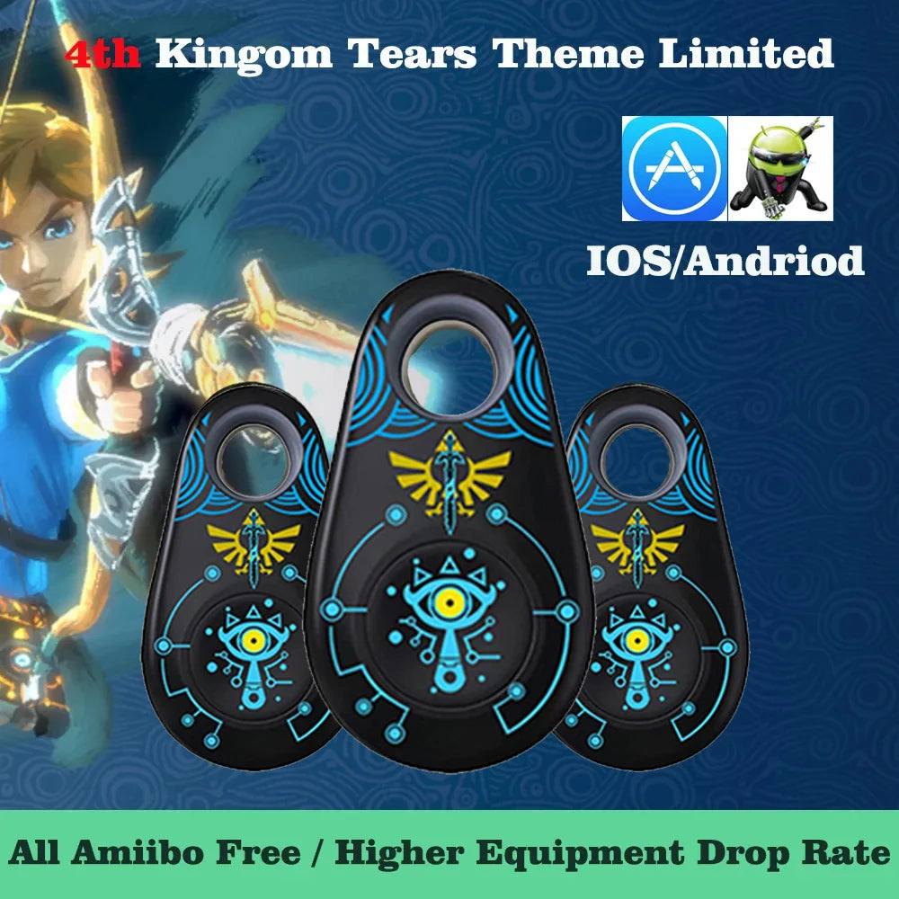 For Amiibo Universal Amiibolink Bluetooth Keychain 52 Games NFC Card Zelda Jet Bros for Nintendo Switch Console Game Accessories