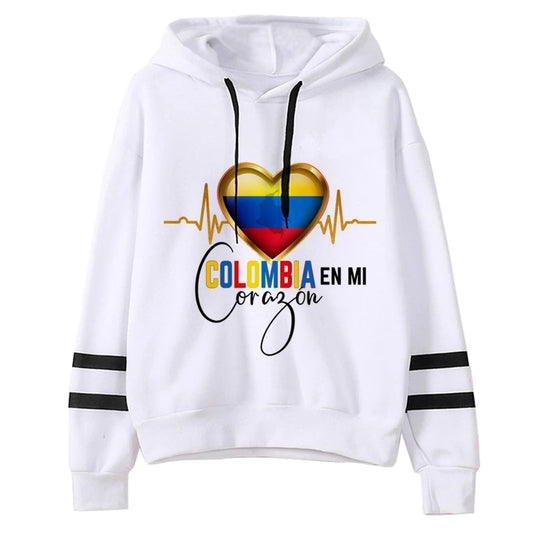 Colombia hoodies women 2023 streetwear anime funny Hooded Shirt clothing female Korean style sweater