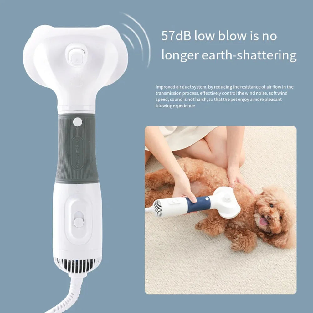 110V 220V Puppy Pet Hair Dryer Dog Drying Brush Hair Comb Dog Grooming Hairdressing Pulling Machine Blower Dog Groom Accessorie