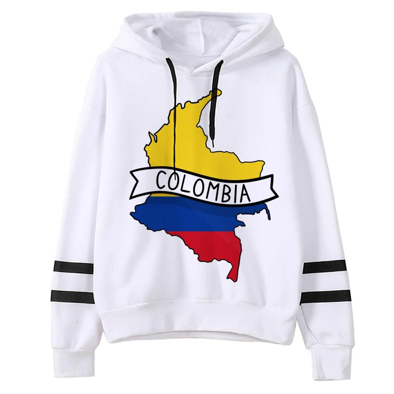 Colombia hoodies women 2023 streetwear anime funny Hooded Shirt clothing female Korean style sweater